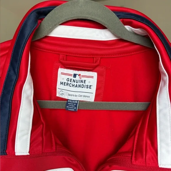 St. Louis Cardinals x Carl Banks MLB Coach’s Jacket Mens XXL Red Navy Zip-Up - Picture 3 of 4